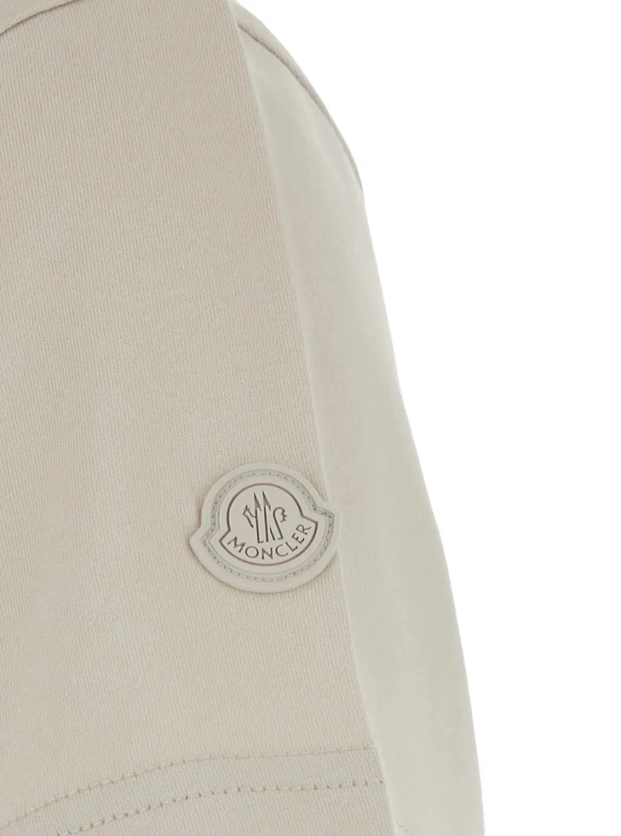 Tricou Moncler alb din bumbac - Img 3