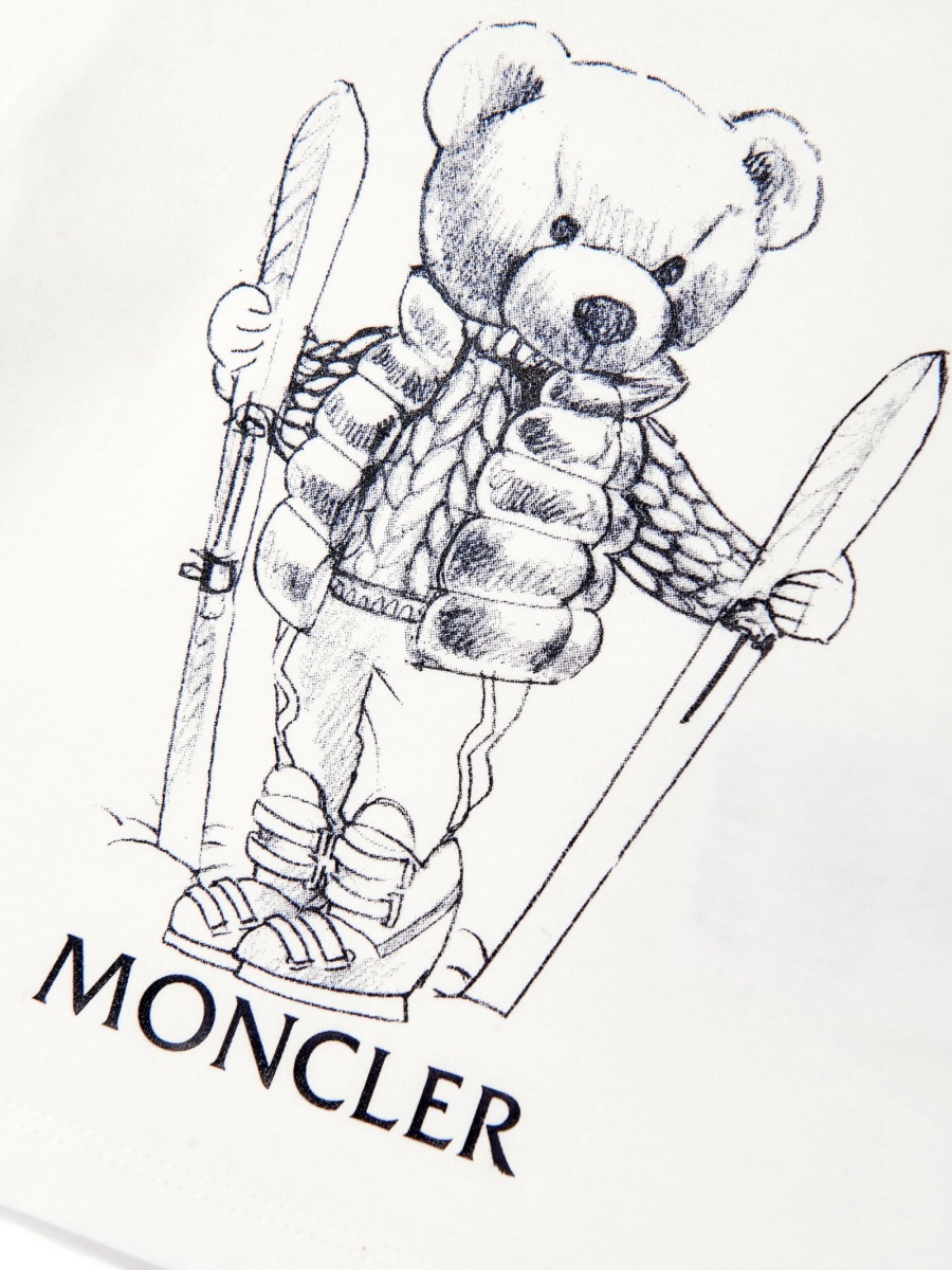 Tricou Moncler alb - Img 3