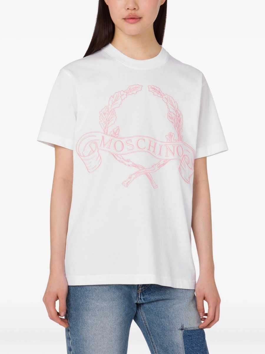 Tricou Moschino alb - Img 3