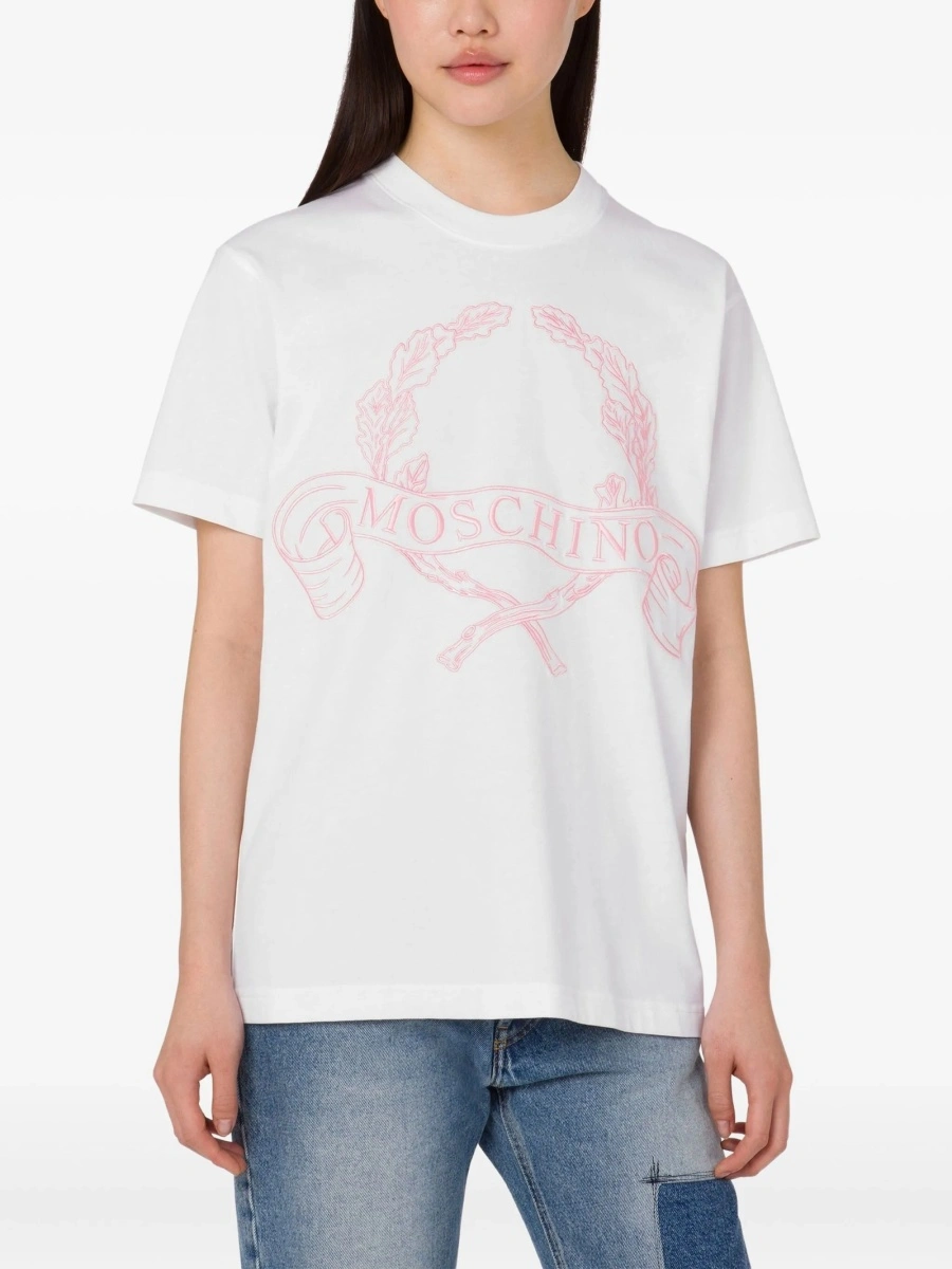 Tricou Moschino alb - Img 3