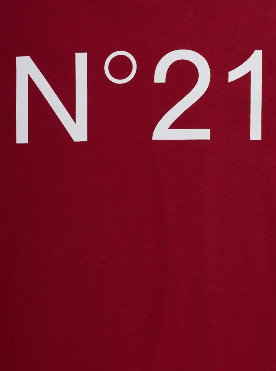 Tricou N°21 Kids rosu din bumbac - Img 3