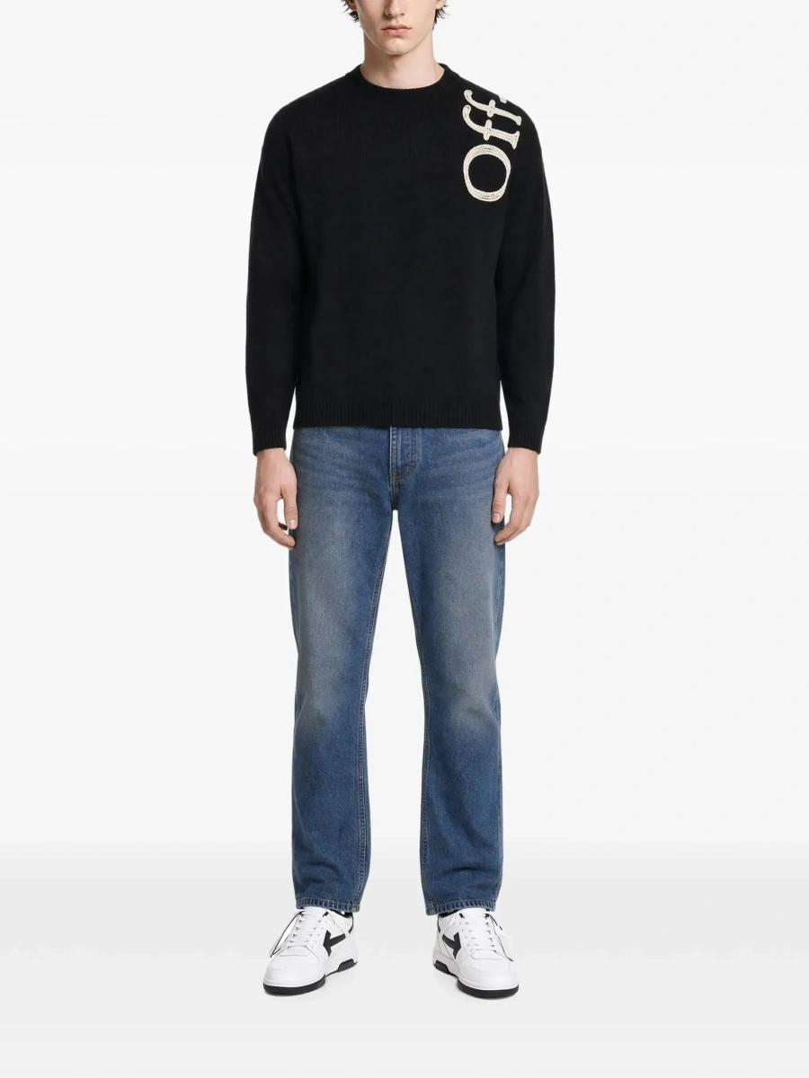 Tricou Off-White negru din bumbac - Img 4