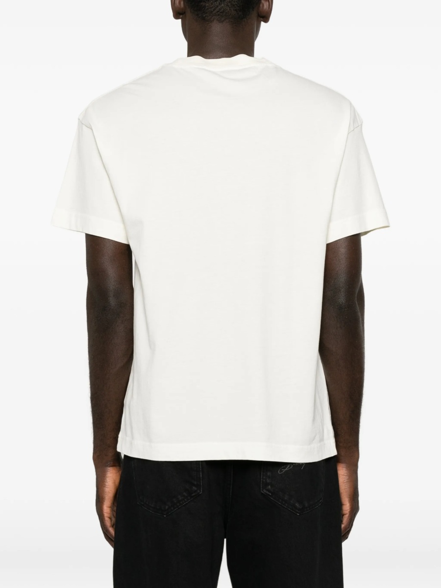 Tricou Palm Angels alb din bumbac - Img 4