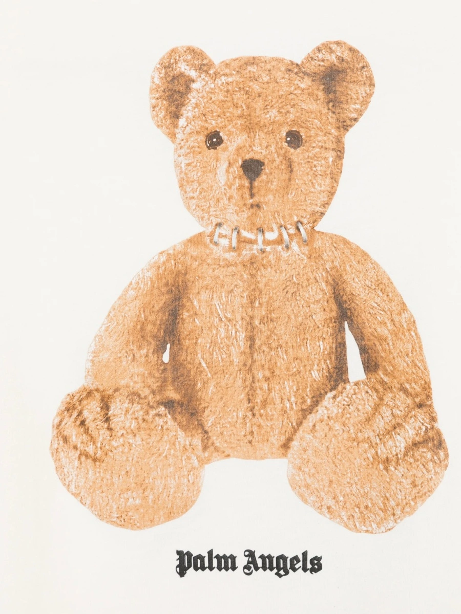 Tricou Palm Angels Bear alb - Img 3