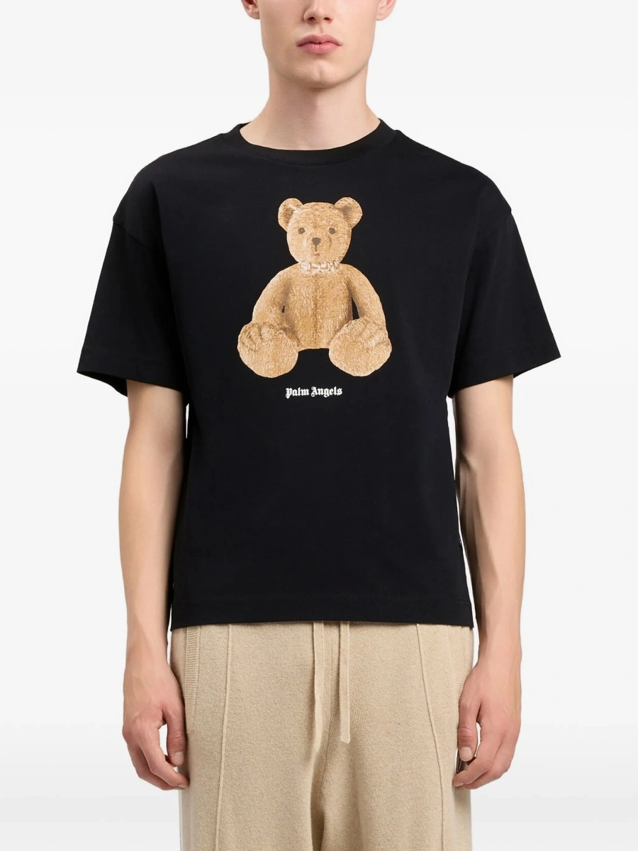 Tricou Palm Angels Bear negru - Img 3