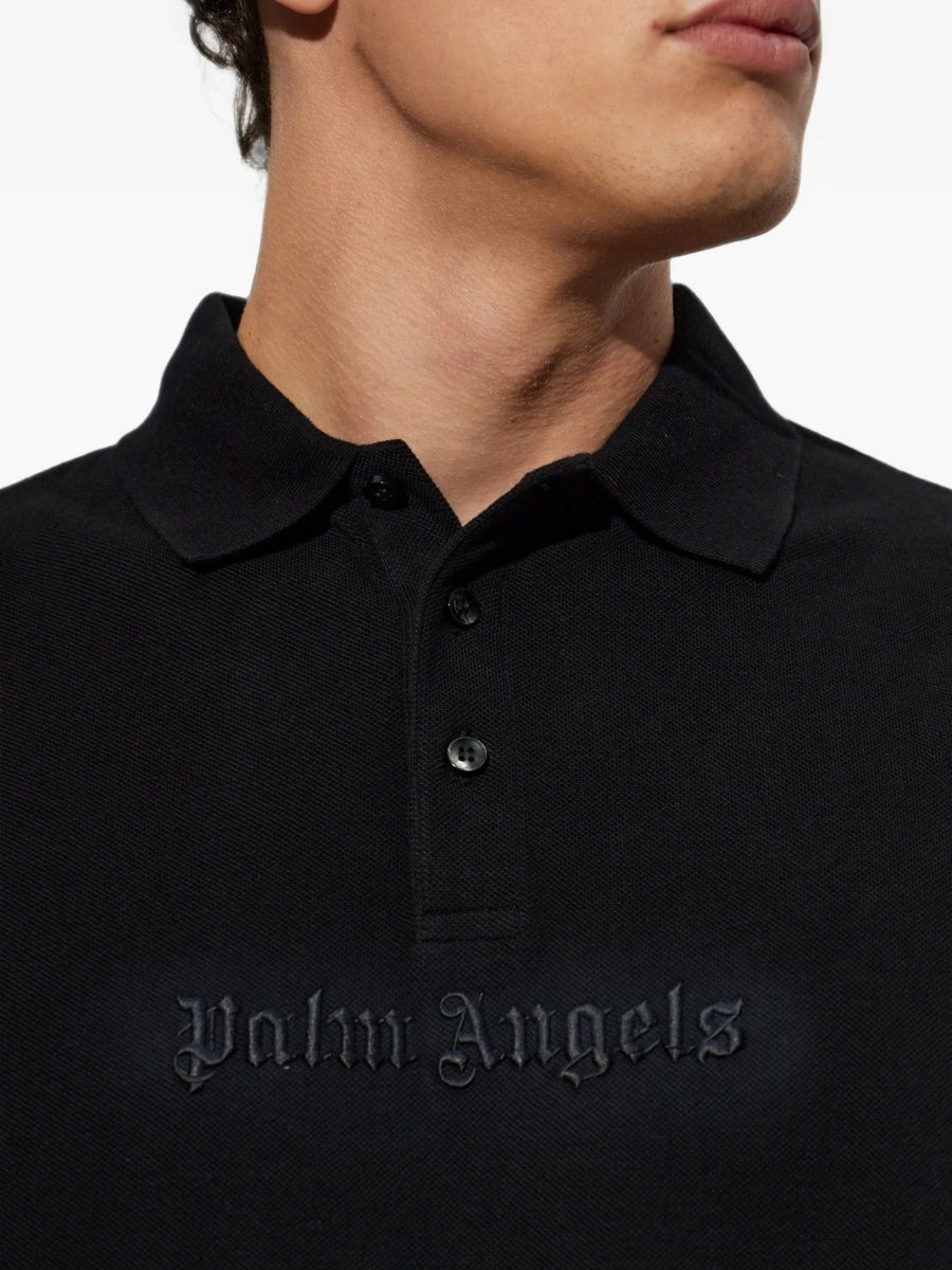 Tricou Palm Angels negru din bumbac - Img 5