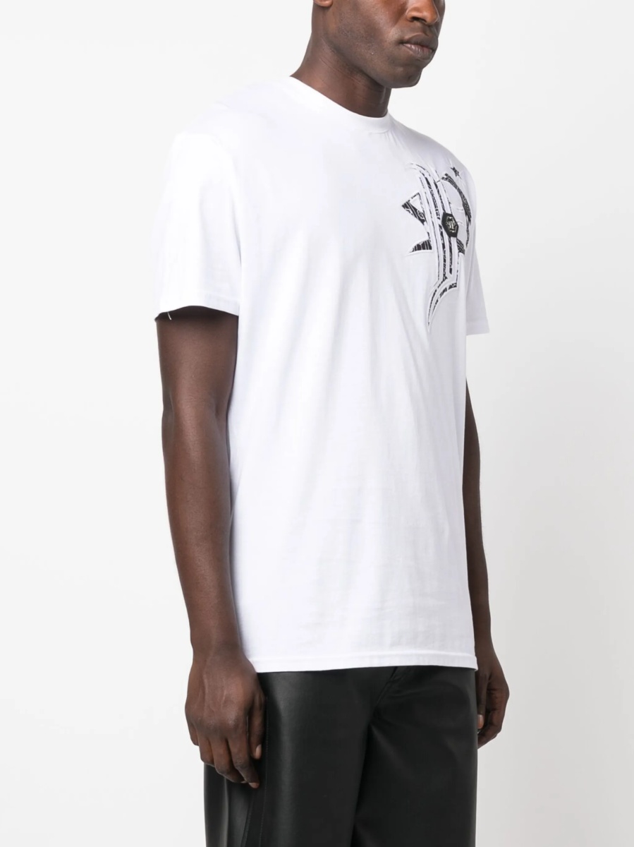 Tricou Philipp Plein alb - Img 4