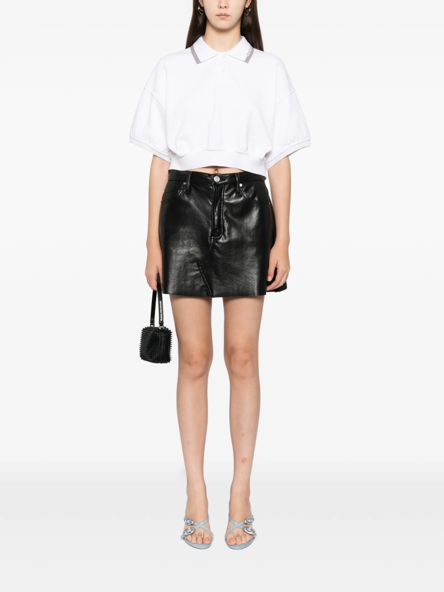Tricou Polo Alexander Wang alb - Img 2