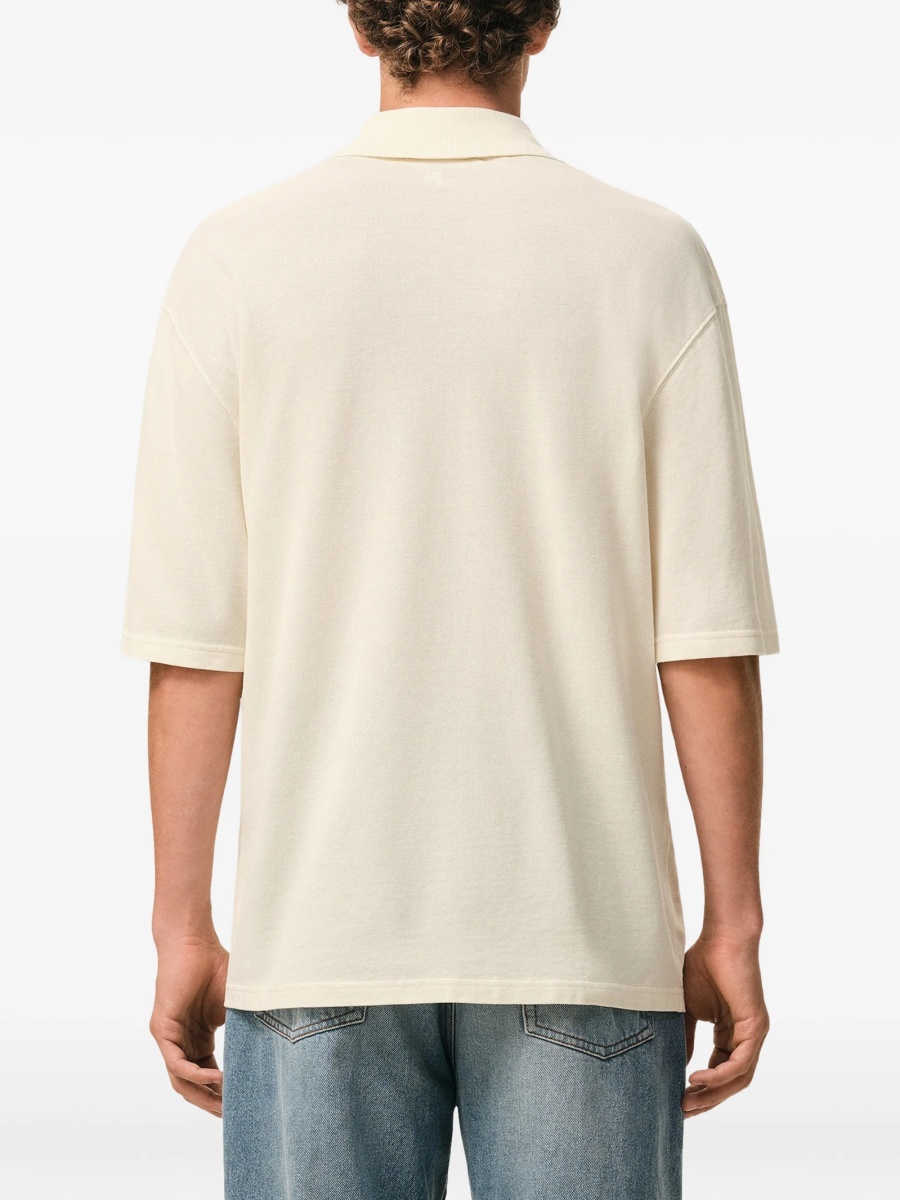 Tricou Polo AMI Paris neutru - Img 4