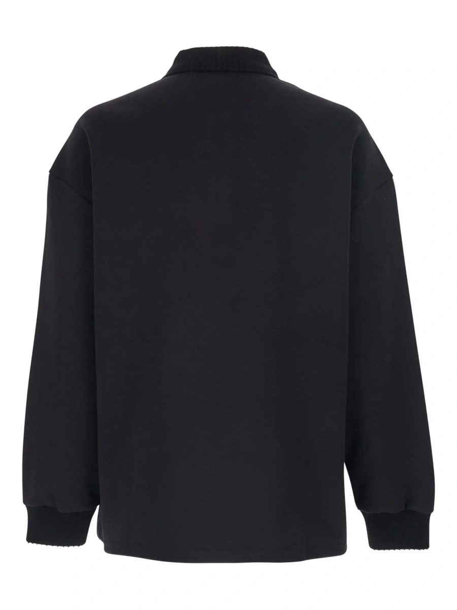 Tricou polo AMIRI negru din bumbac - Img 4