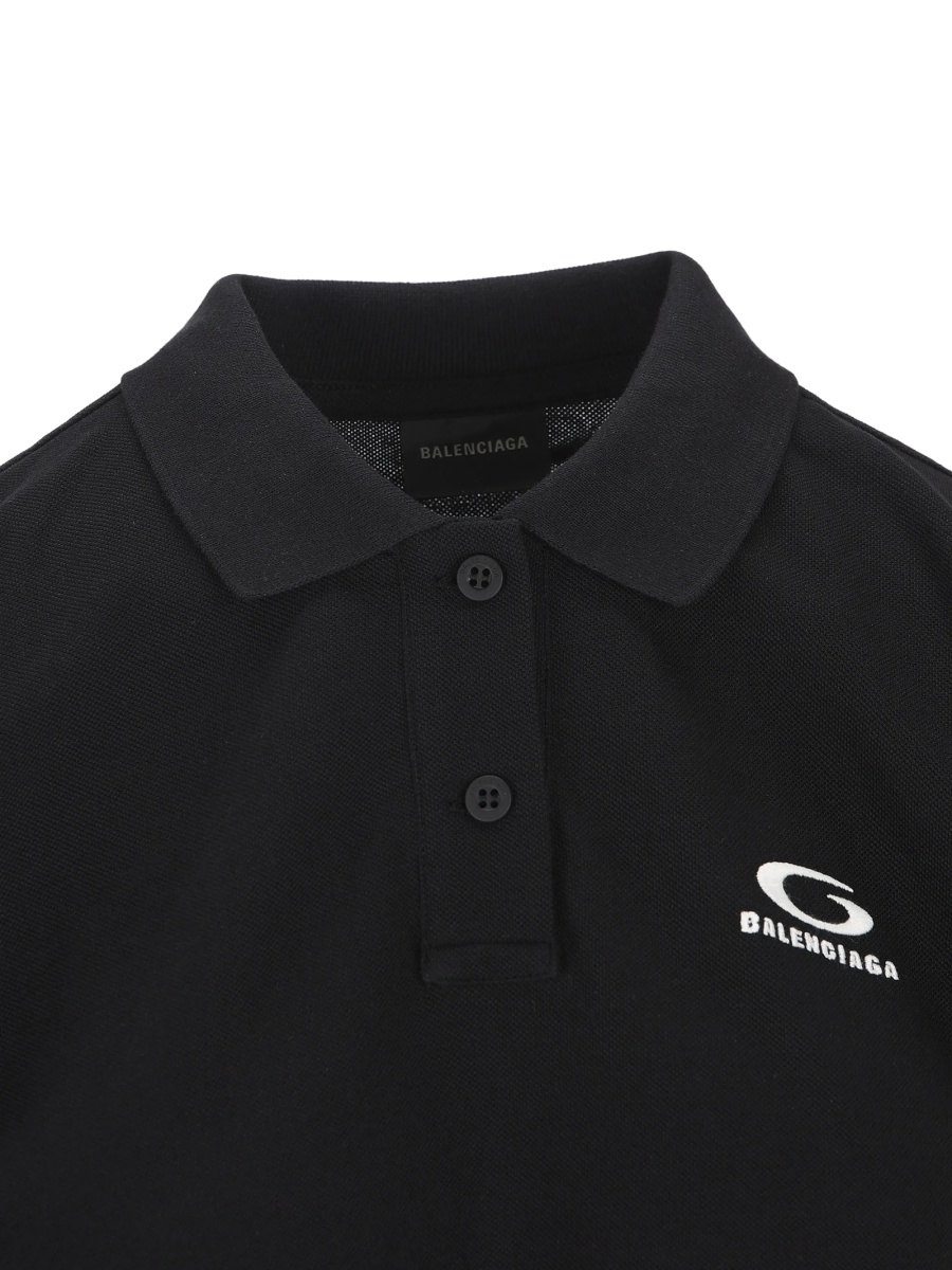 Tricou Polo Balenciaga negru - Img 4