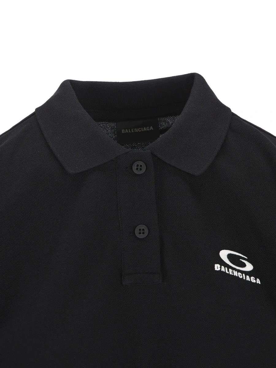 Tricou Polo Balenciaga negru - Img 4