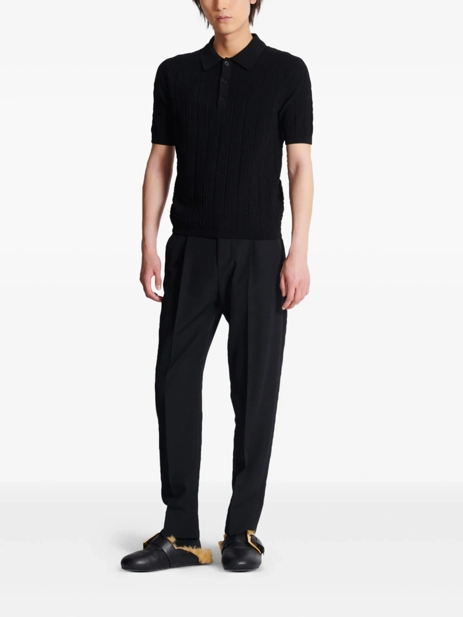 Tricou Polo Balmain negru - Img 2