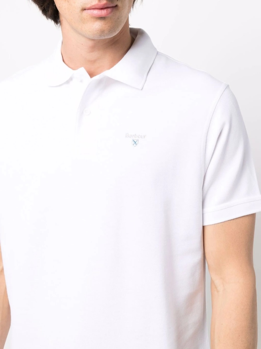 Tricou Polo Barbour alb - Img 5
