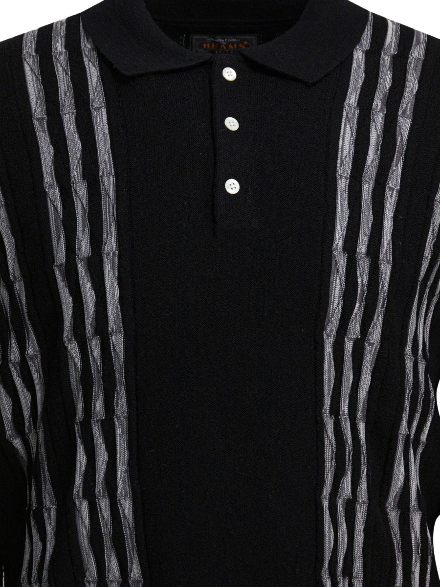 Tricou Polo Beams Plus negru - Img 3