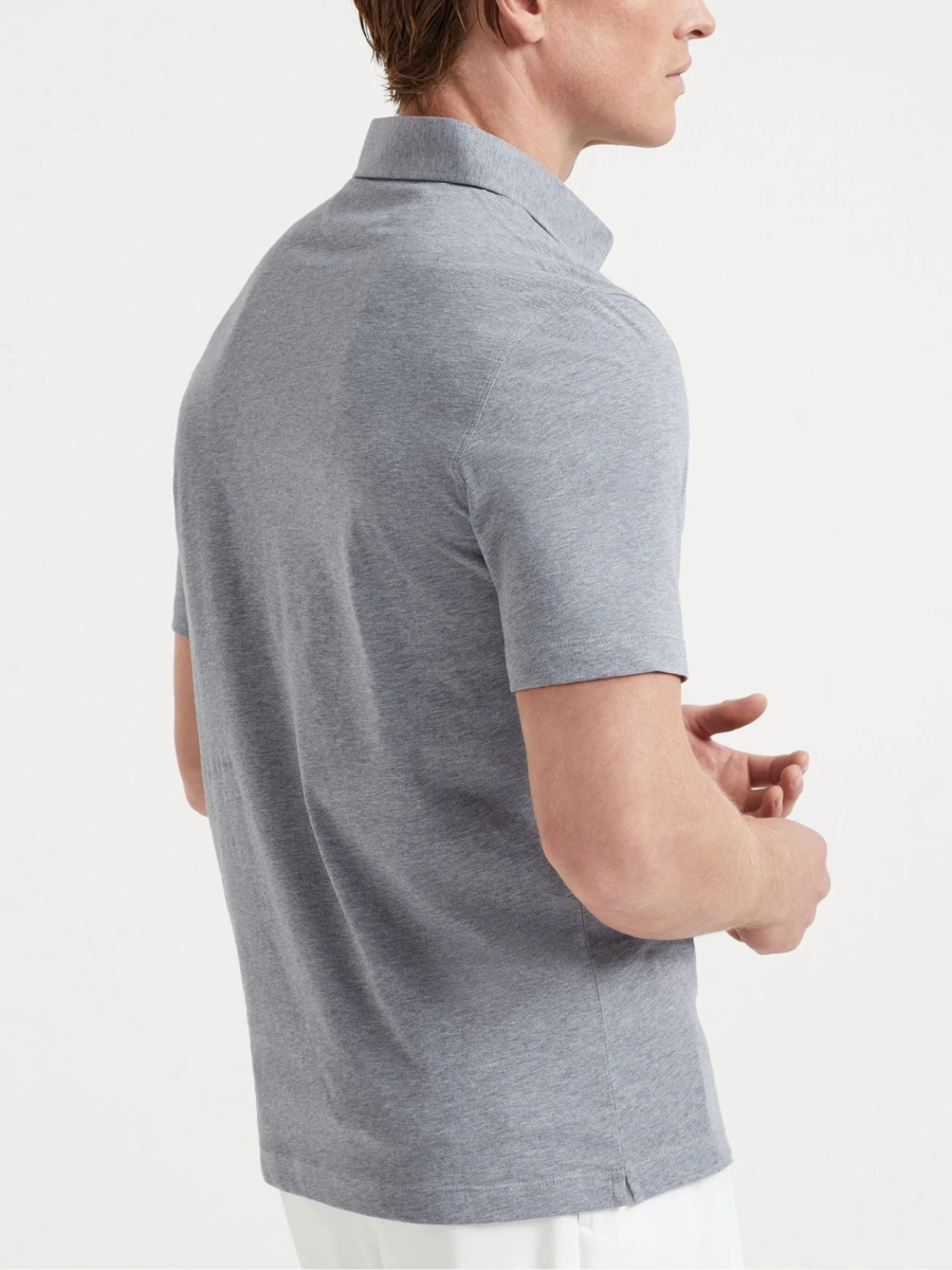 Tricou Polo Brunello Cucinelli gri - Img 4