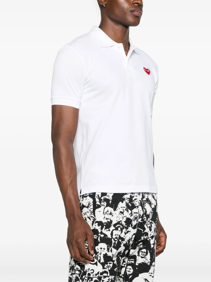 Tricou Polo Comme des Garçons alb - Img 4