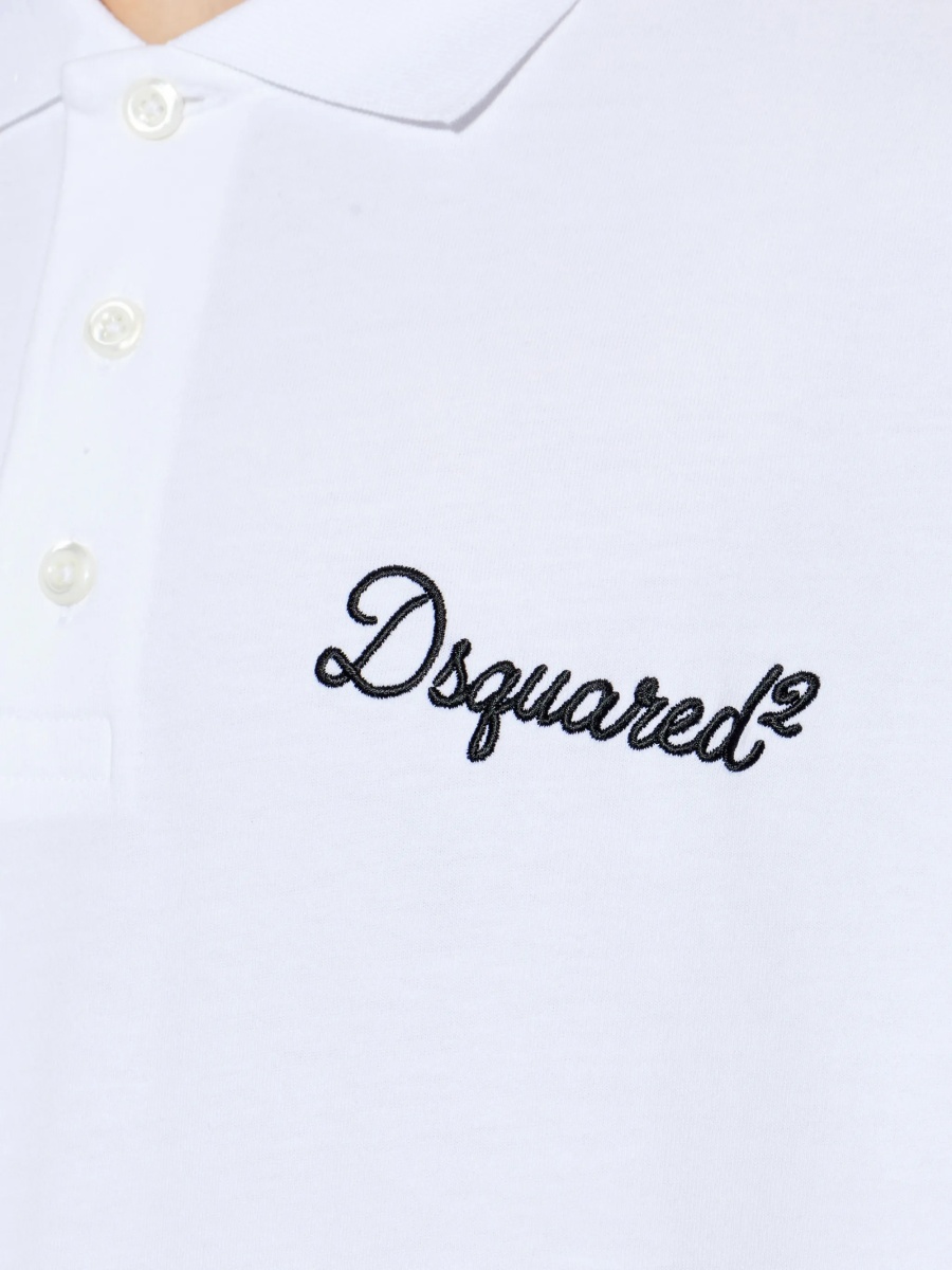 Tricou Polo DSQUARED2 alb - Img 5
