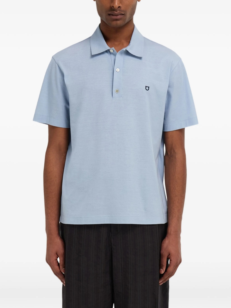 Tricou Polo Ferragamo albastru - Img 3