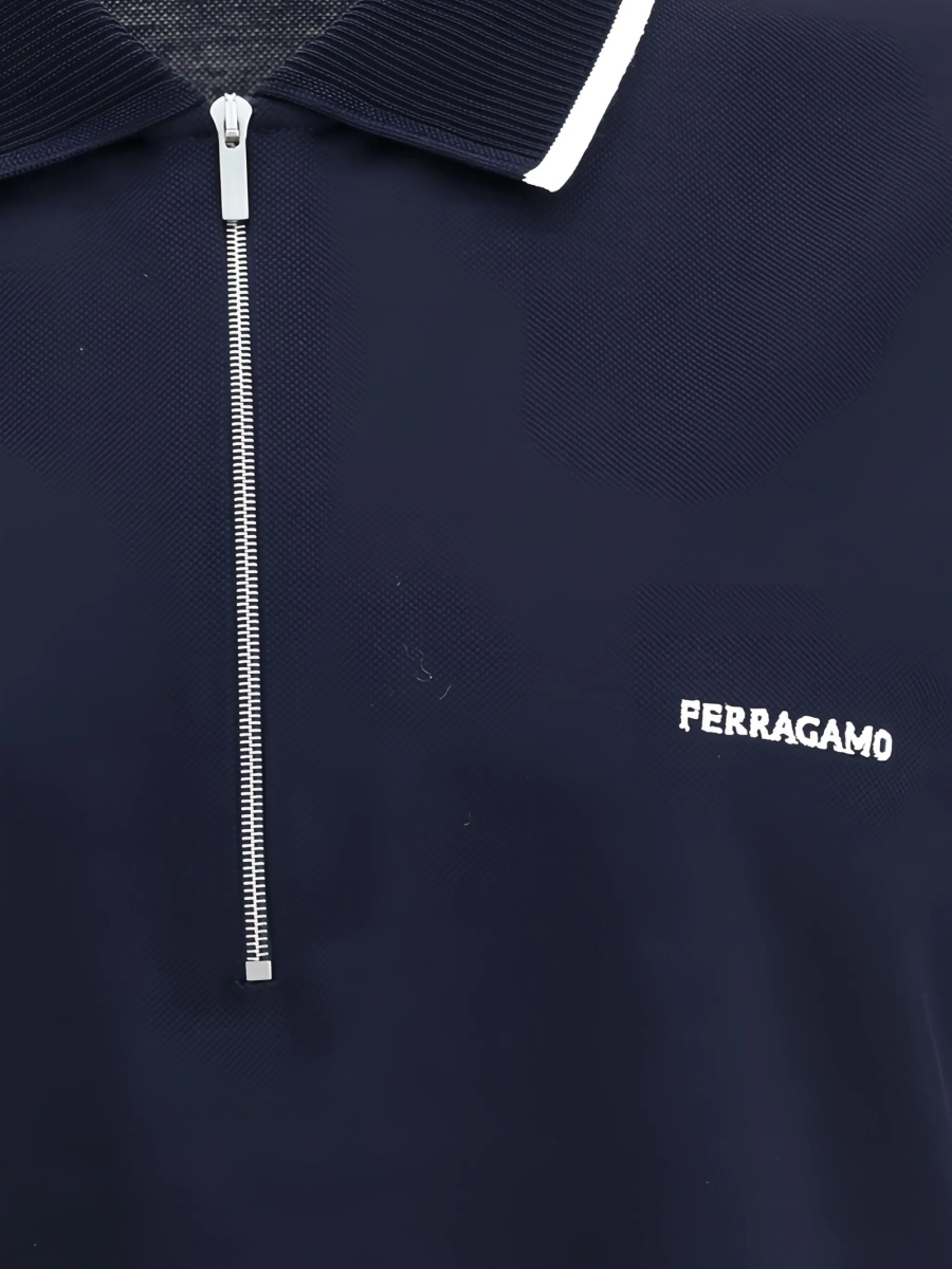 Tricou Polo Ferragamo albastru - Img 4