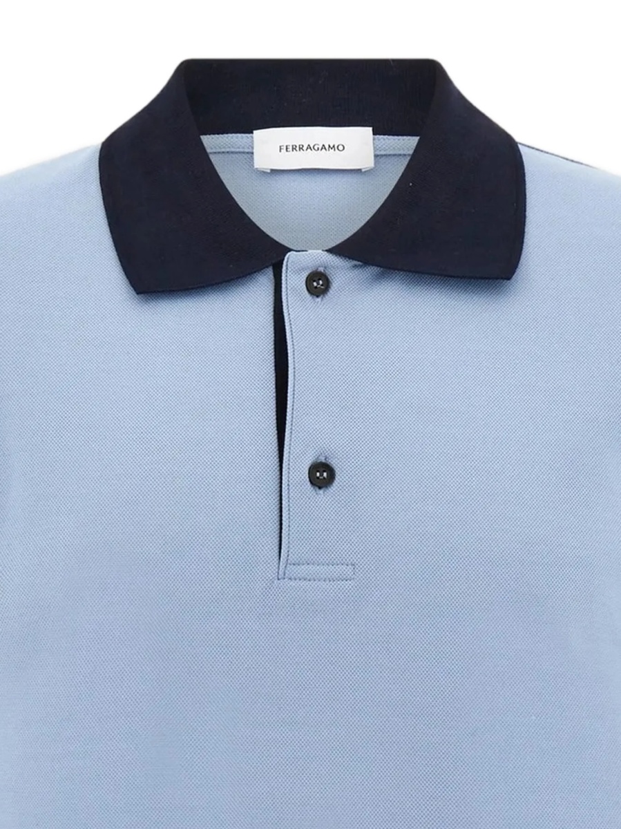 Tricou Polo Ferragamo albastru - Img 2