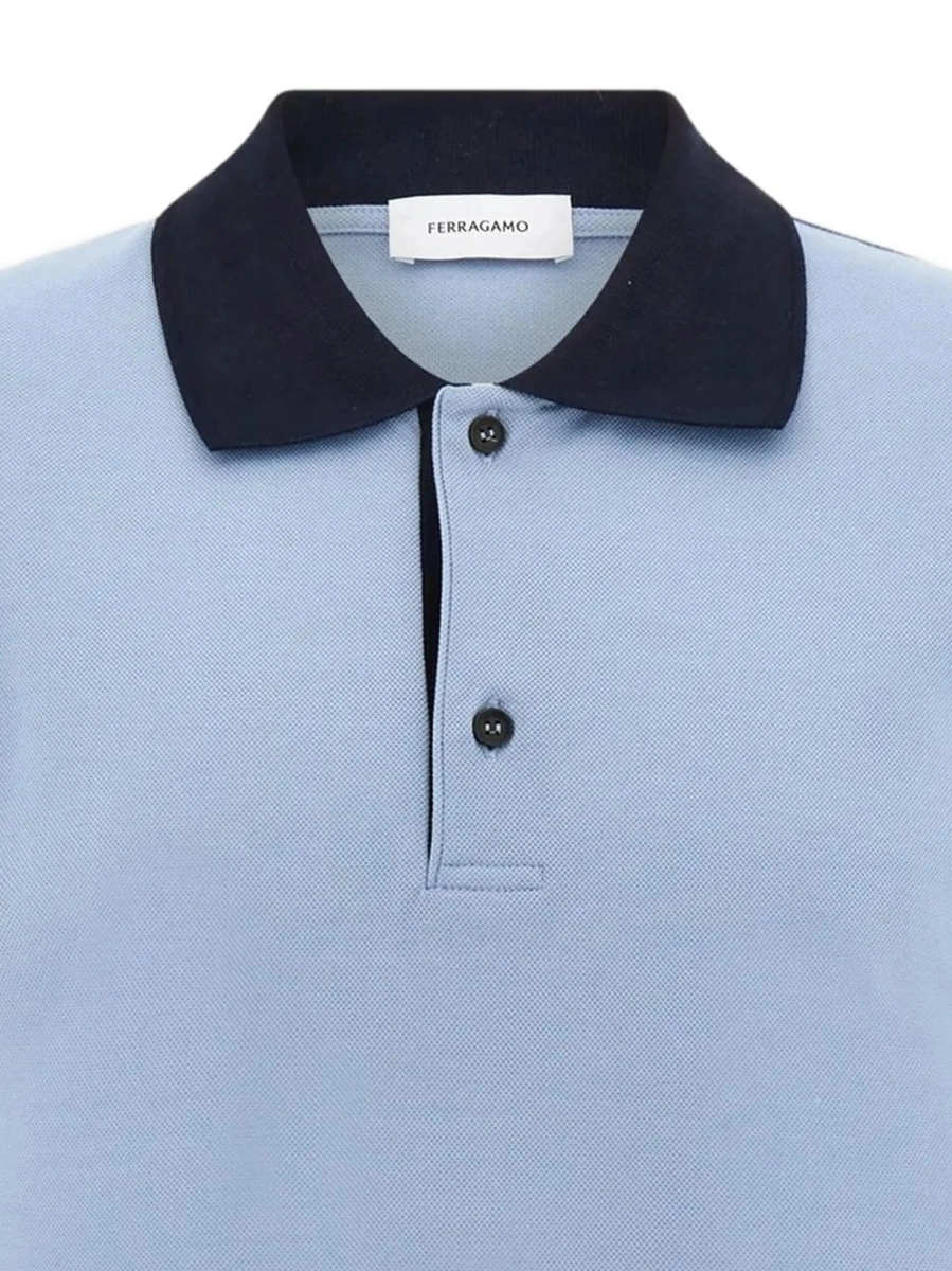 Tricou Polo Ferragamo albastru - Img 2