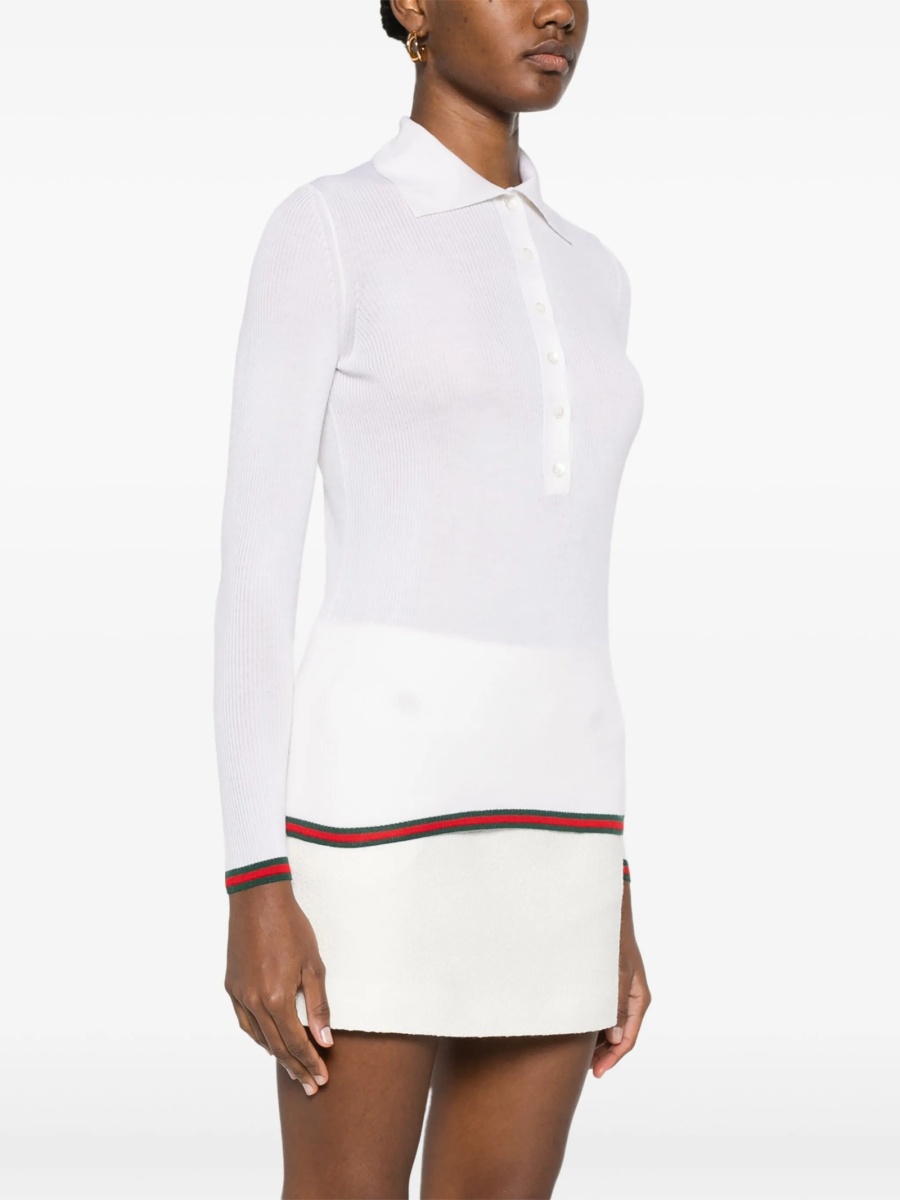 Tricou Polo Gucci alb - Img 3