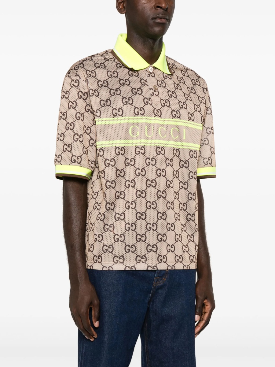 Tricou Polo Gucci maro - Img 3
