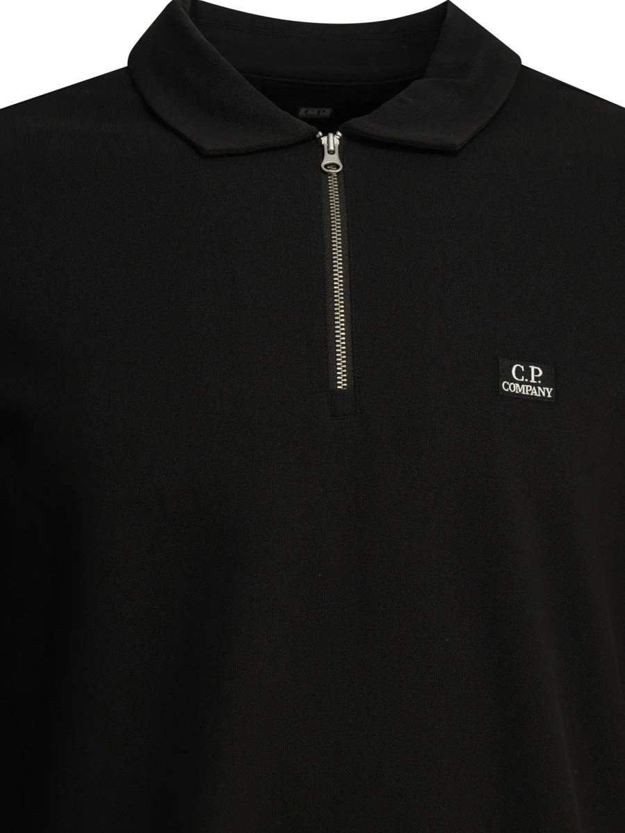 Tricou Polo Half-zip polo shirt with logo - Img 3