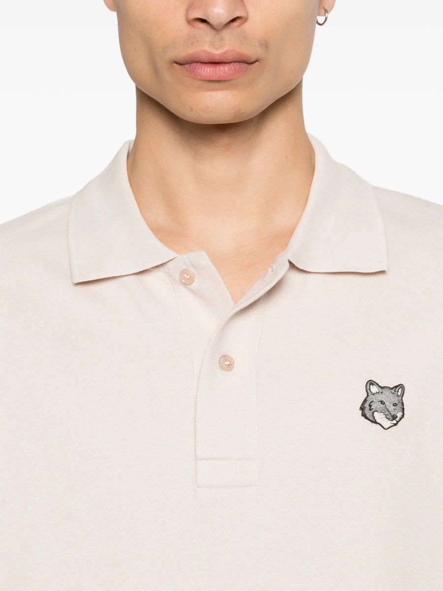 Tricou Polo MAISON KITSUNÉ neutru - Img 5