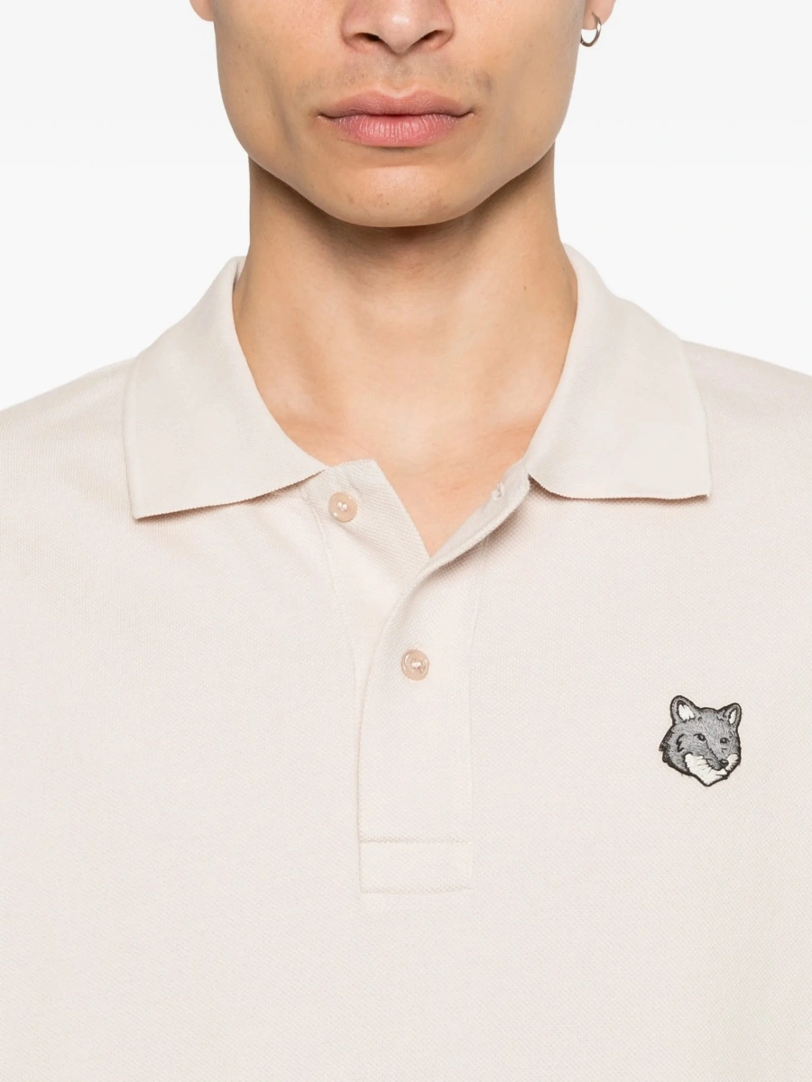 Tricou Polo MAISON KITSUNÉ neutru - Img 5