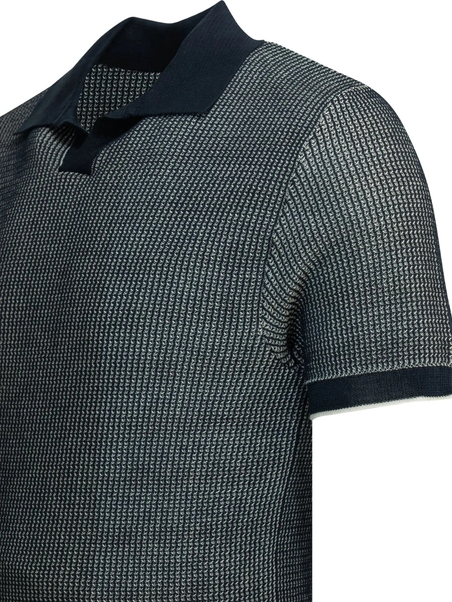 Tricou Polo "Mercedes 300" buttonless polo shirt - Img 7