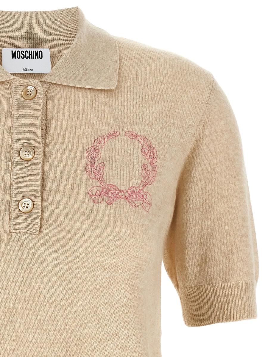 Tricou Polo Moschino neutru - Img 3