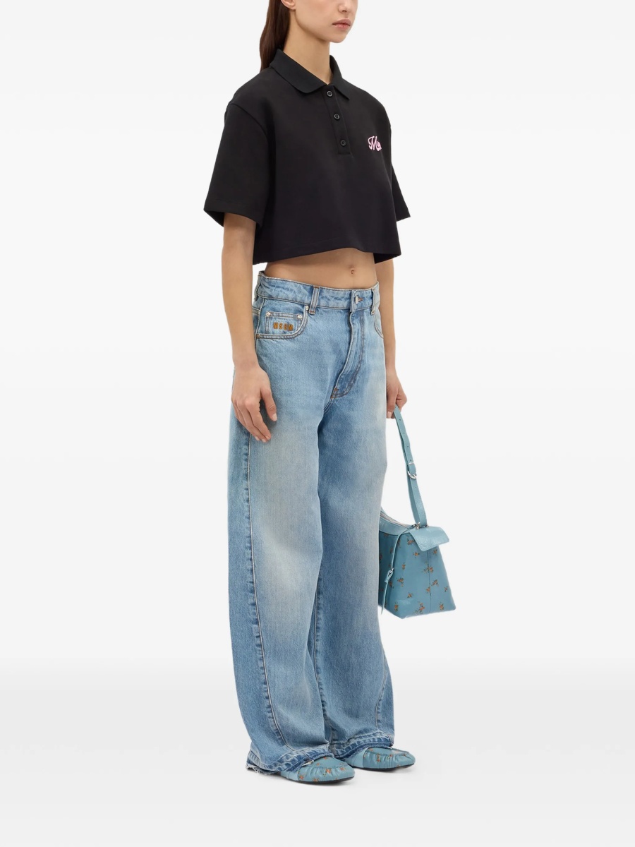 Tricou Polo MSGM negru - Img 2