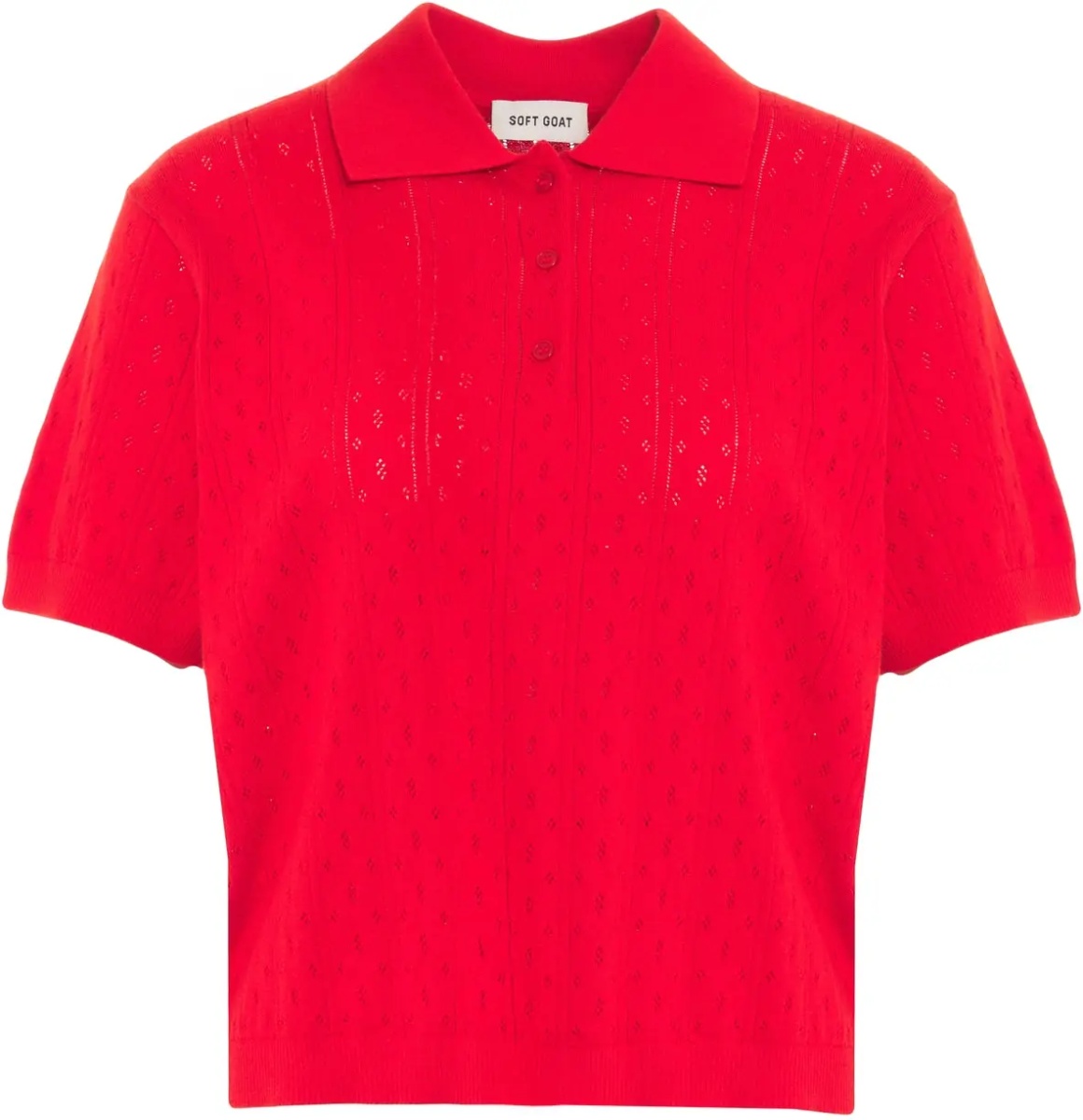 Tricou Polo Pointelle knit polo shirt - Img 2