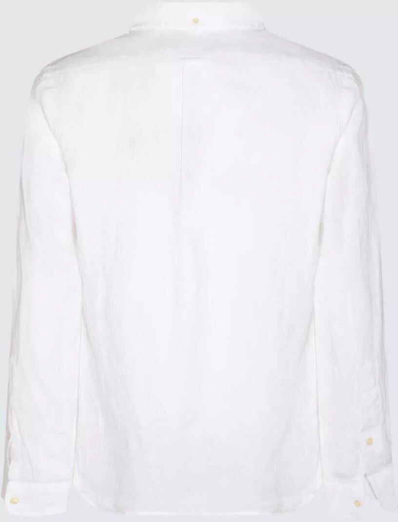 Tricou Polo Polo Ralph Lauren White Linen Shirt* - Img 2