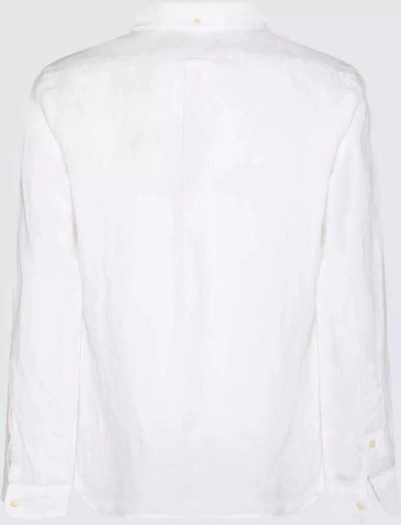 Tricou Polo Polo Ralph Lauren White Linen Shirt* - Img 2