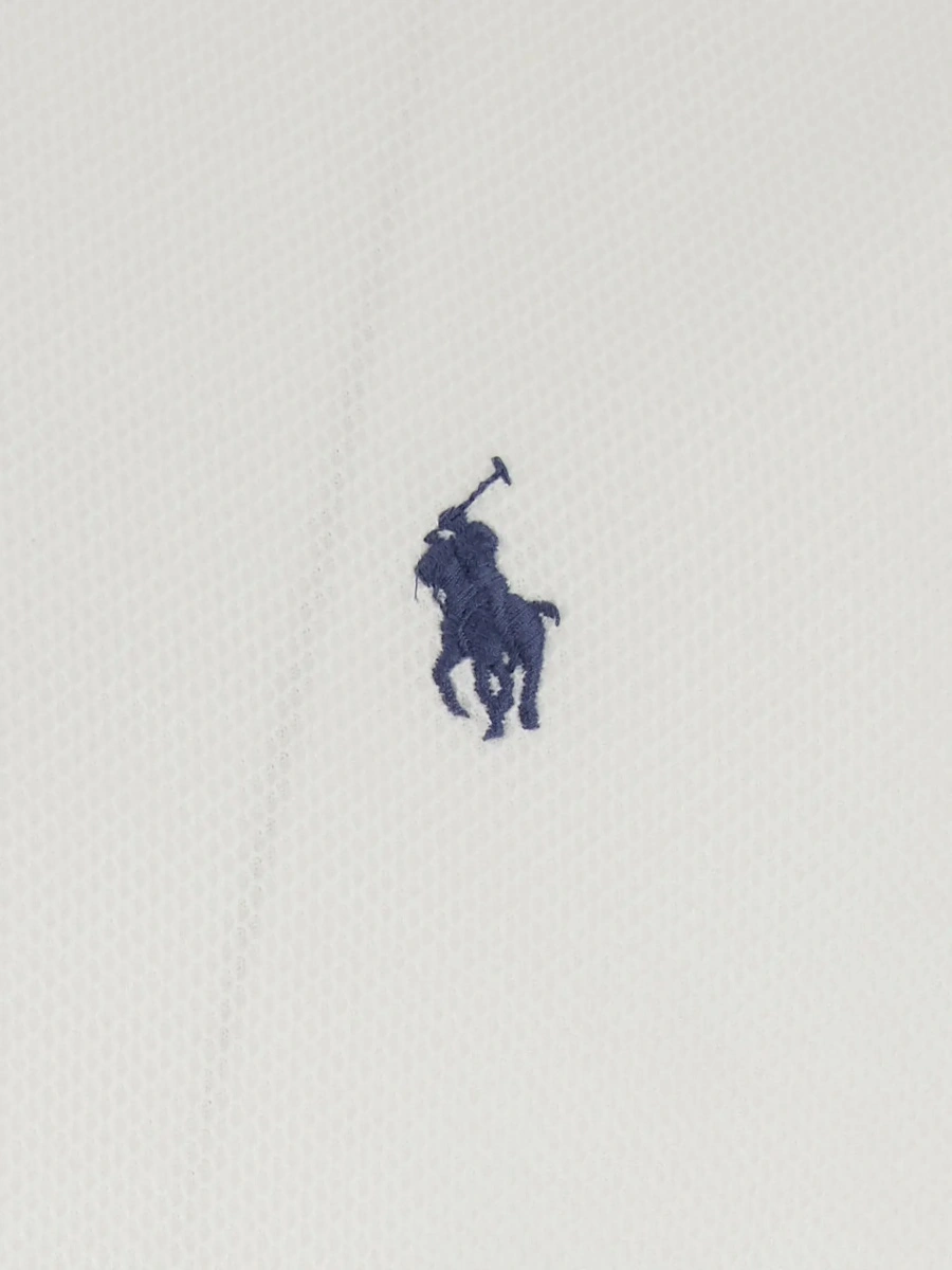 Tricou polo Ralph Lauren alb din bumbac - Img 5