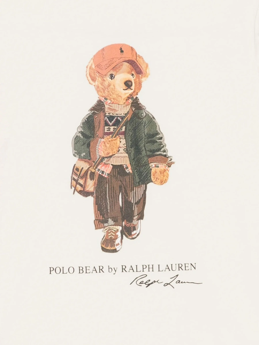 Tricou polo Ralph Lauren bej din bumbac - Img 5