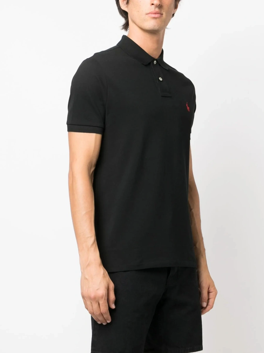 Tricou polo Ralph Lauren 'Polo' negru din bumbac - Img 5