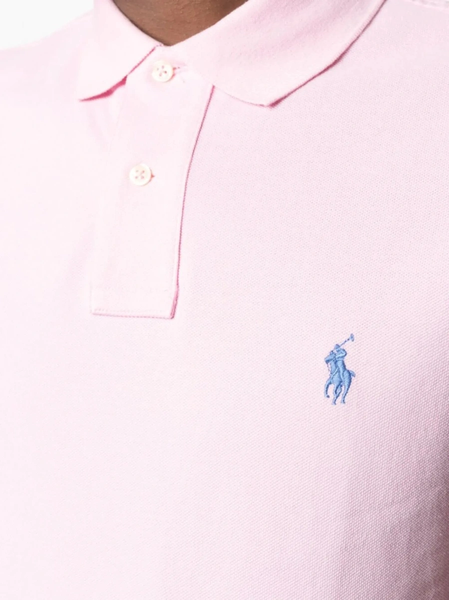 Tricou polo Ralph Lauren 'Polo' roz din bumbac - Img 7