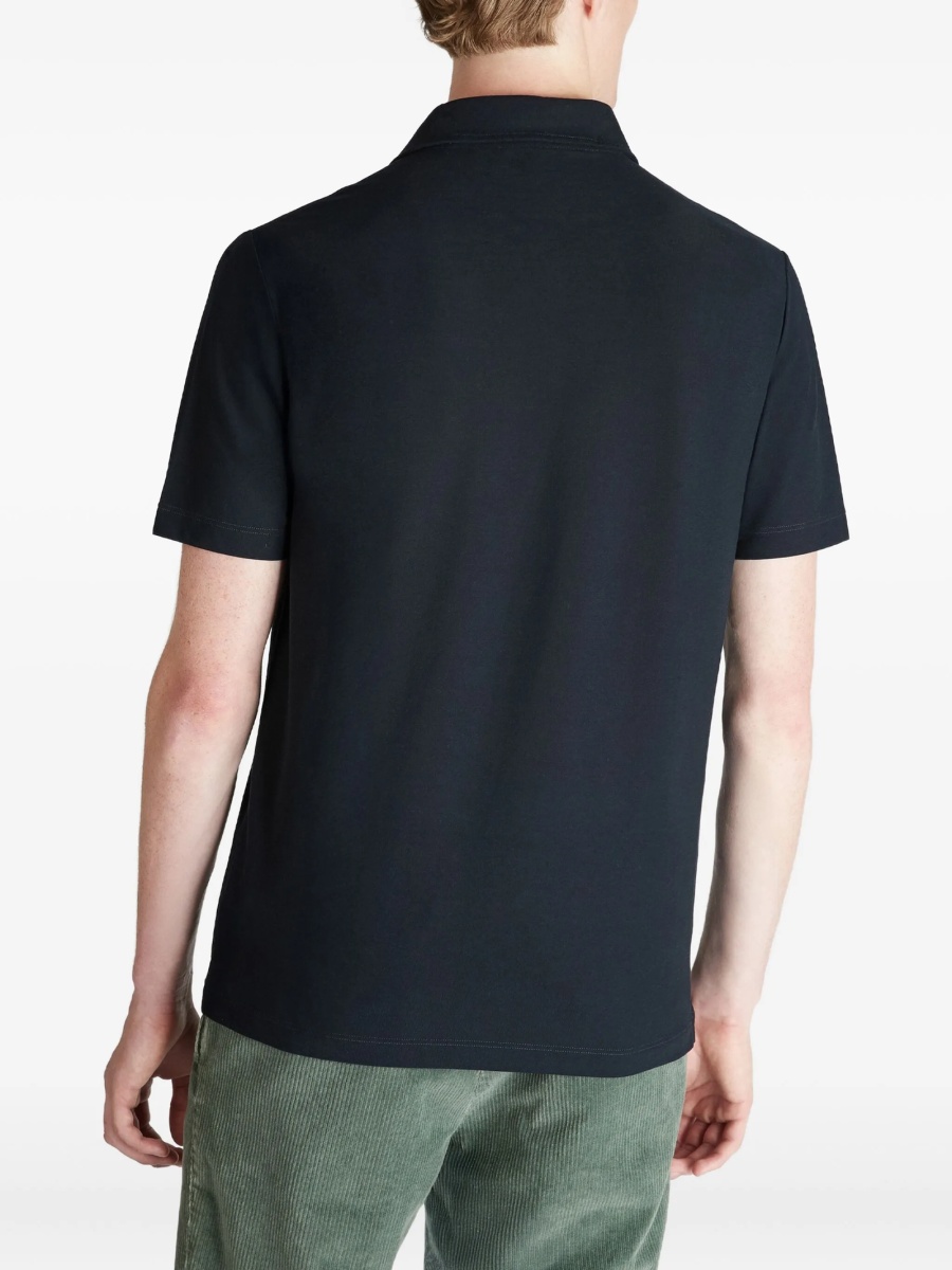 Tricou Polo SLOWEAR ZANONE albastru din bumbac - Img 4