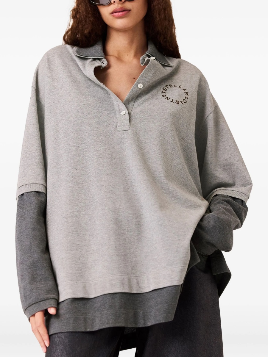 Tricou Polo Stella McCartney gri - Img 4