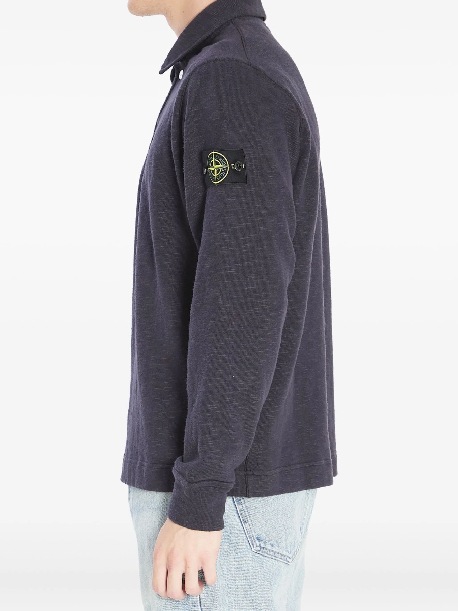 Tricou Polo Stone Island albastru - Img 4