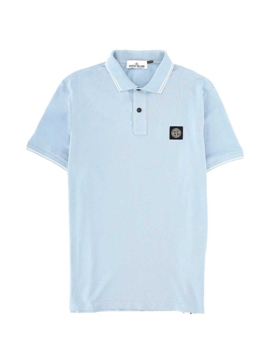 Tricou Polo Stone Island albastru - Img 2