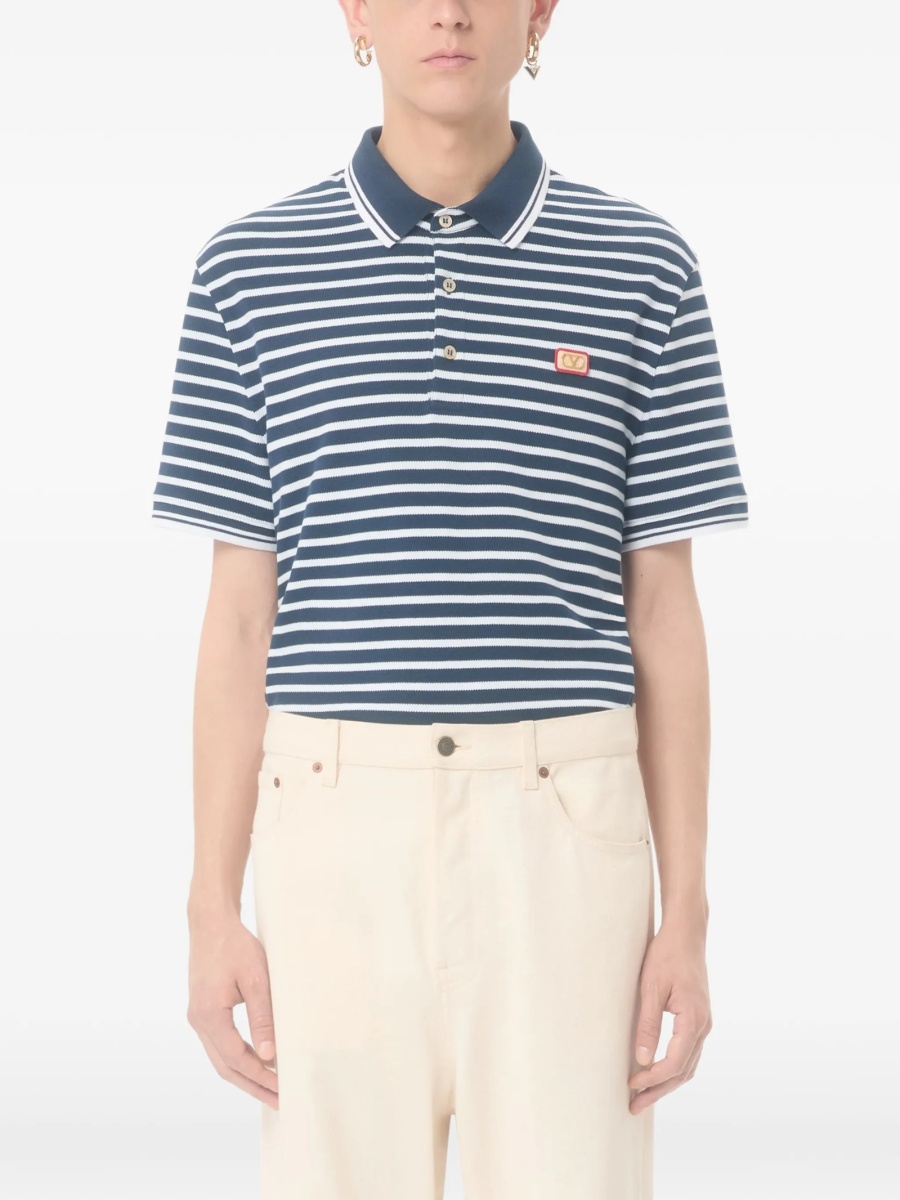 Tricou Polo Valentino Garavani albastru - Img 3
