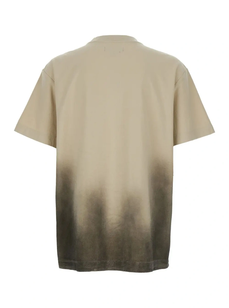 Tricou PURPLE BRAND bej din bumbac - Img 2