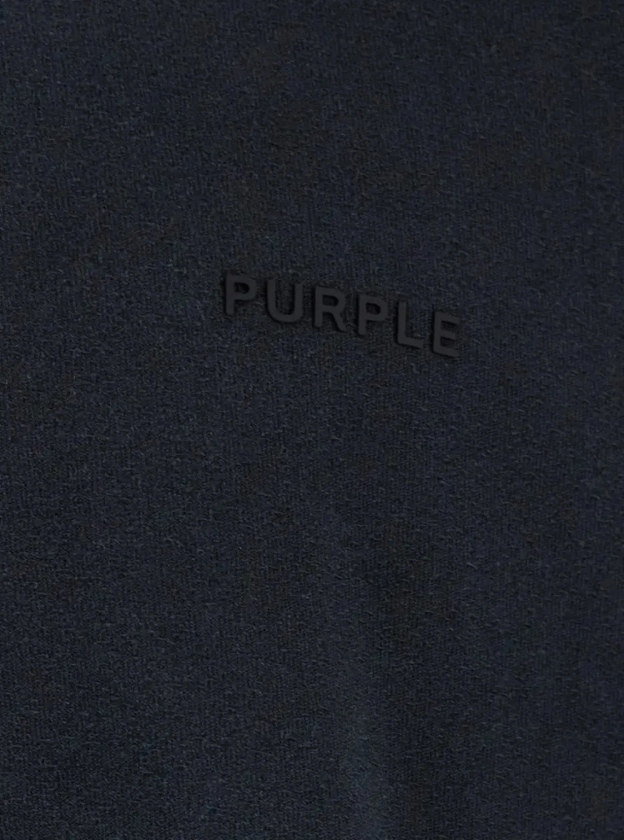 Tricou PURPLE BRAND negru din bumbac - Img 3