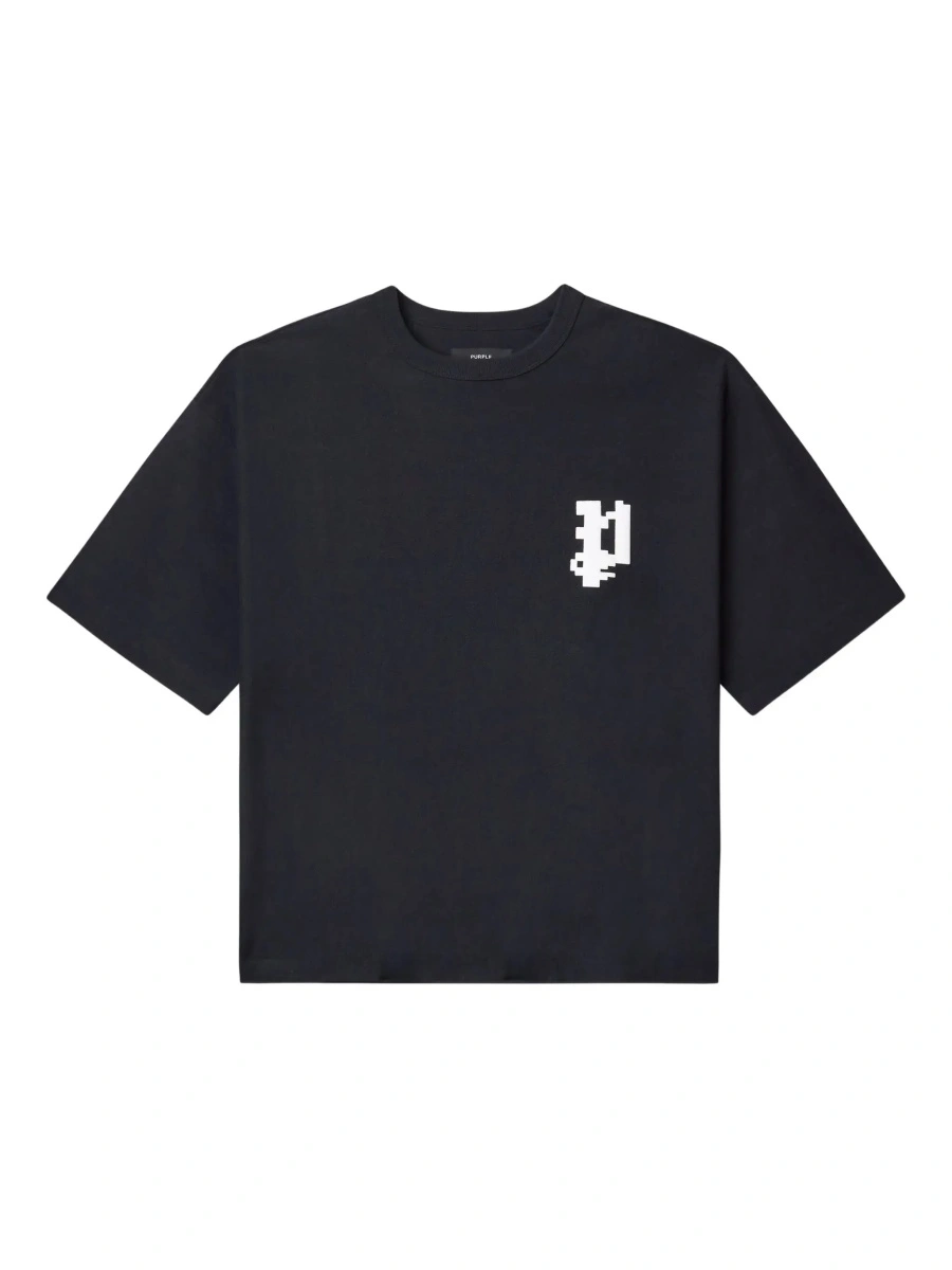 Tricou PURPLE BRAND negru din bumbac - Img 5
