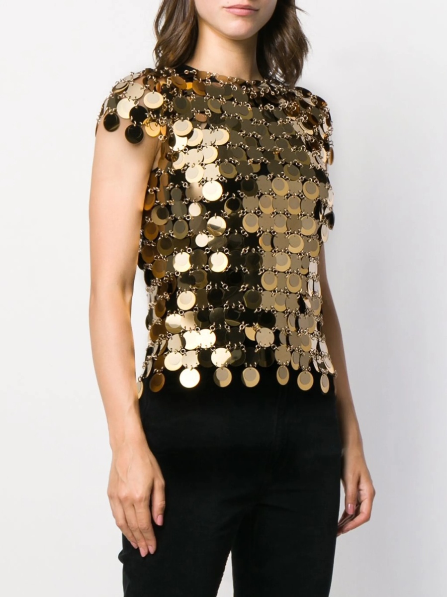 Tricou RABANNE auriu - Img 3